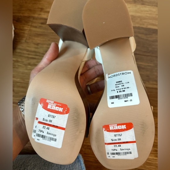 Nordstrom Platform Block Heels - Size 9 - Picture 2 of 4